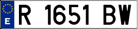 Trailer License Plate